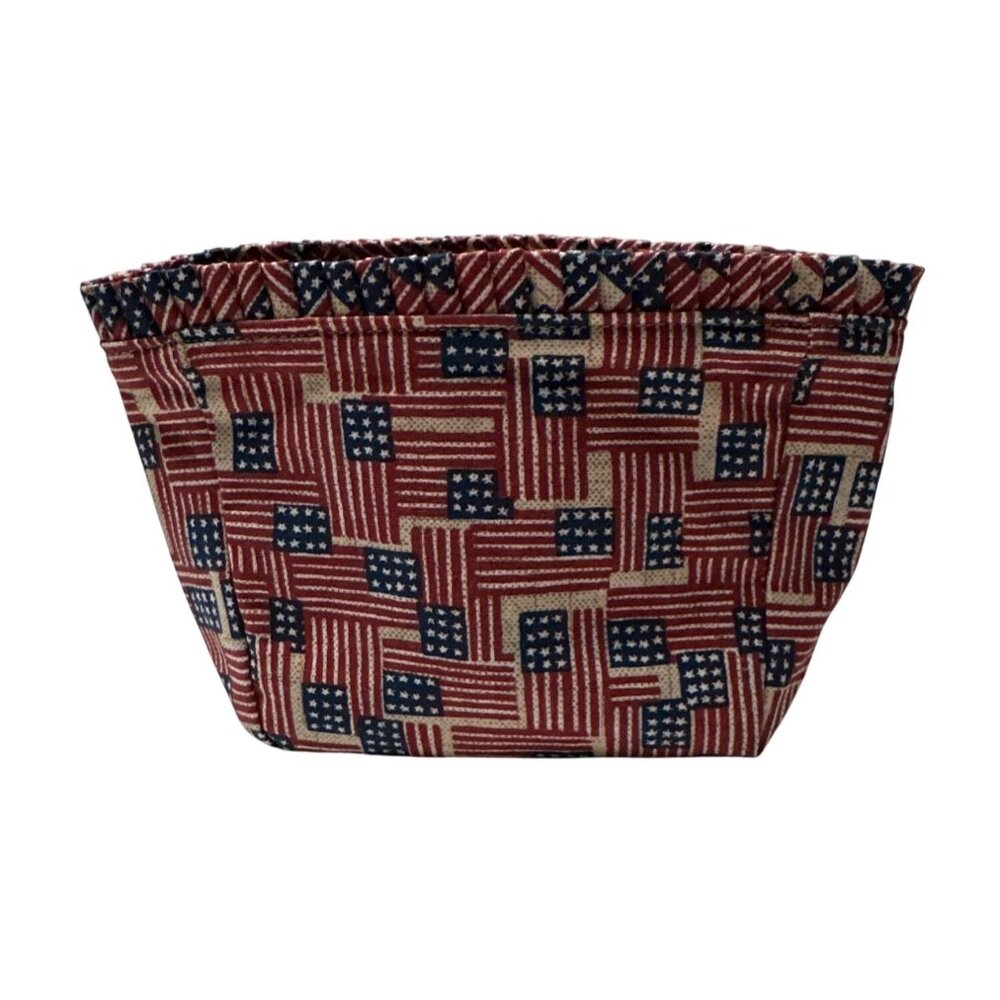 Longaberger Collectors Club Mini Flag Liner Old Glory Basket Accessory